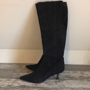 Manolo Blahnik tall suede boots